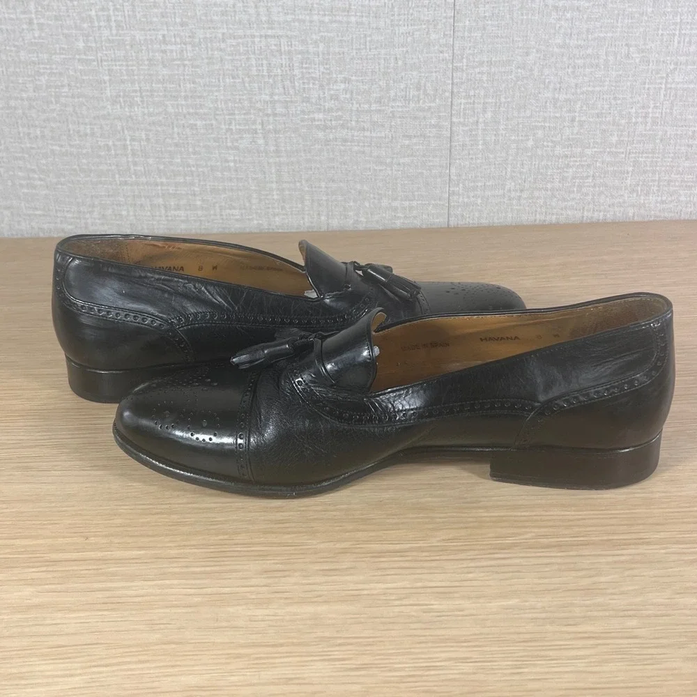 Mezlan black leather
